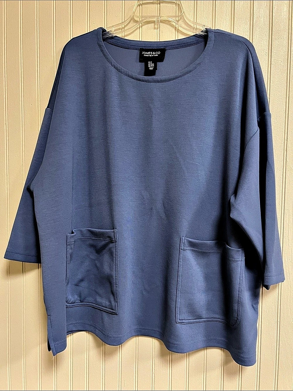Jones New York Blue Pocket Tunic Size 2X Like New